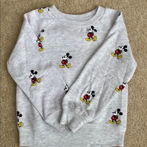 Disney Mickey Mouse Gray Kids Sweater